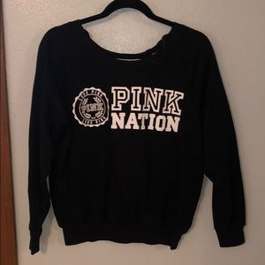 Pink crew neck